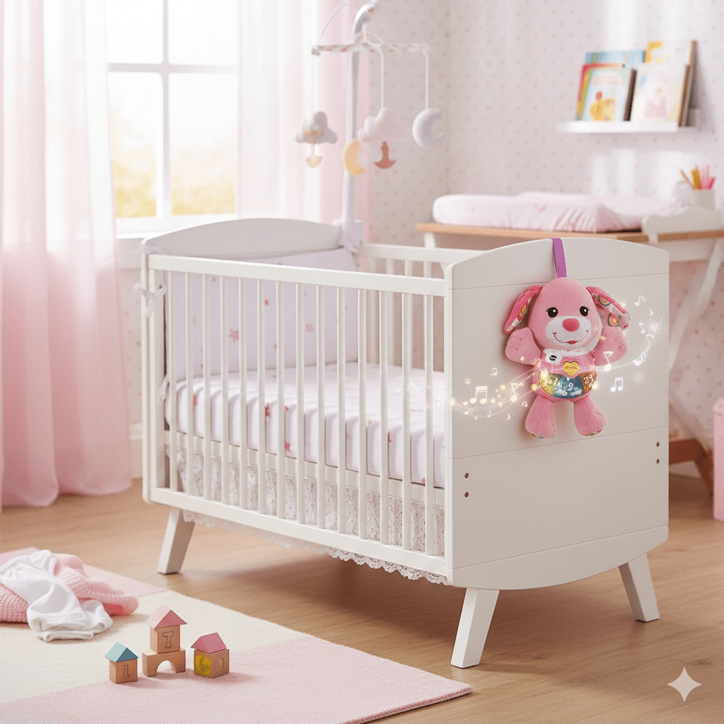 Animal de Compagnie Interactif Vtech Baby Chant' toutous Pink – Peluche Musicale Rose en Français - Babycute