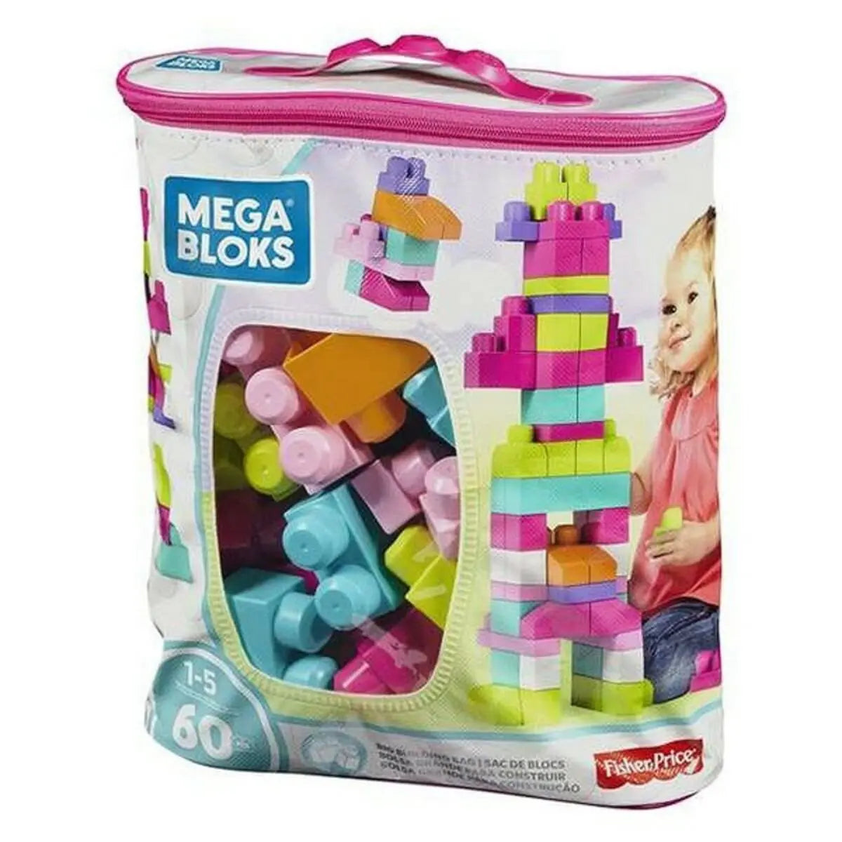 Blocs de construction Mega blocks Mattel DCH54 60 Pièces - Jouets et jeux premium pour bébé
