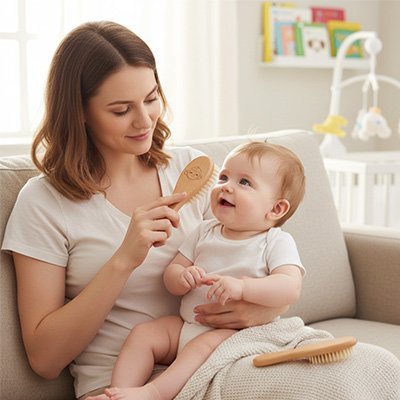 Brosse cheveux pour bebe | Ultra - Douce - Babycute