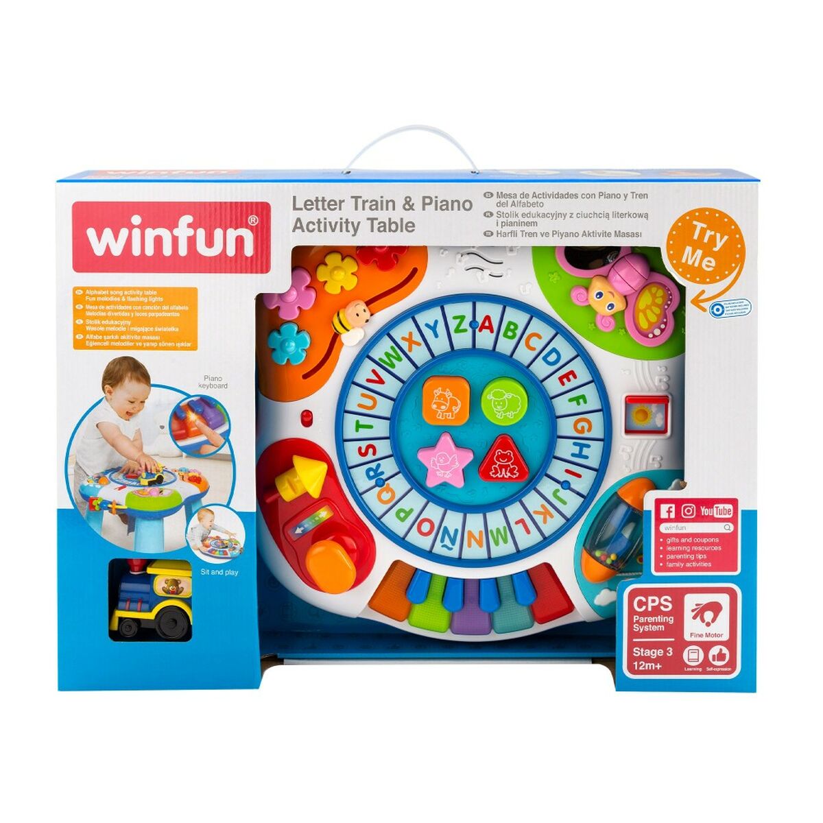 Centre d'activités Winfun Train & Piano 2 Unités 42 x 34 x 37,7 cm - Babycute