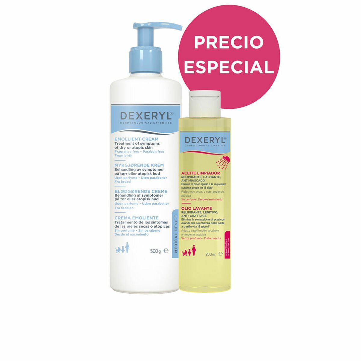 Ensemble de Bain Pour Bébé Dexeryl Dermatological Expertise 2 Pièces - Babycute