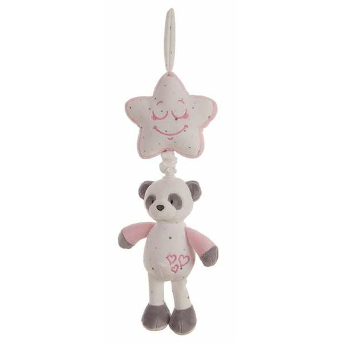 Hochet musical Baby Panda 35 cm Étoile Rose - Bébé, Jouets pour la petite enfance premium pour bébé