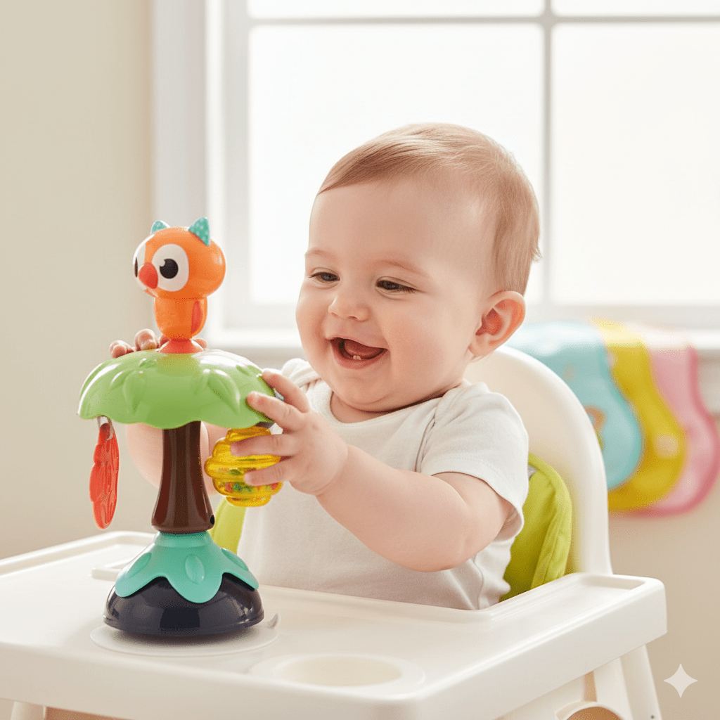 Hochet Ventouse Hibou 25 x 12 cm - Bébé, Jouets pour la petite enfance premium pour bébé