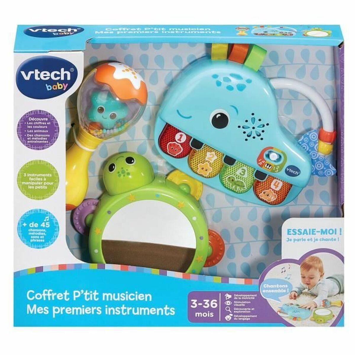 Hochet Vtech Baby Musical - Bébé, Jouets pour la petite enfance premium pour bébé