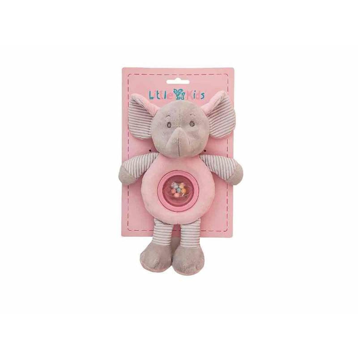 Peluche Hochet boli Rose 25cm - Babycute
