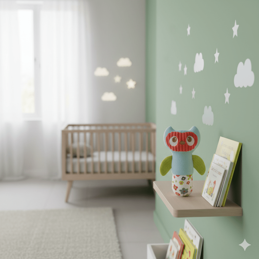 Peluche Hochet Hibou - Babycute