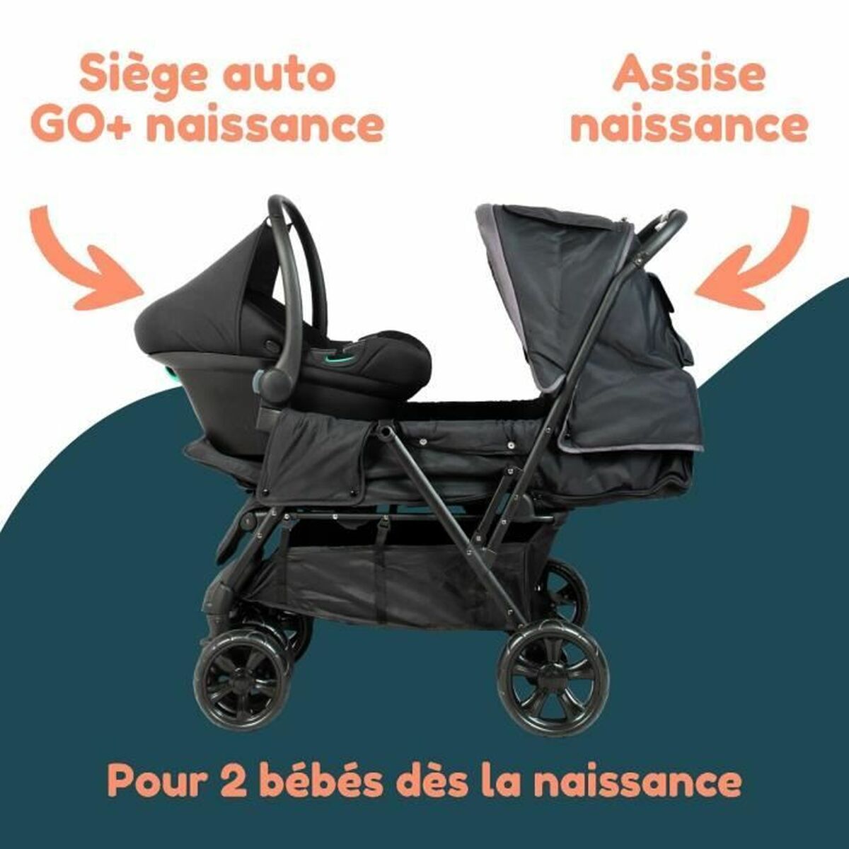 Poussette pour bébé Bambisol - Babycute