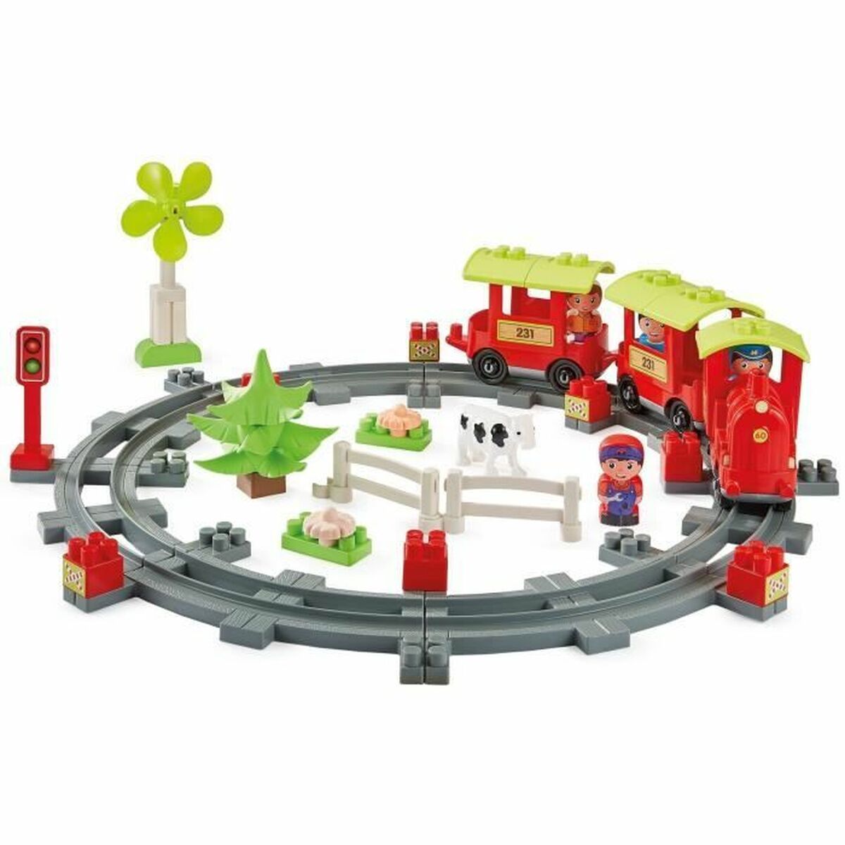 Set de construction Ecoiffier TRAIN DE CAMPAGNE - Jouets et jeux premium pour bébé