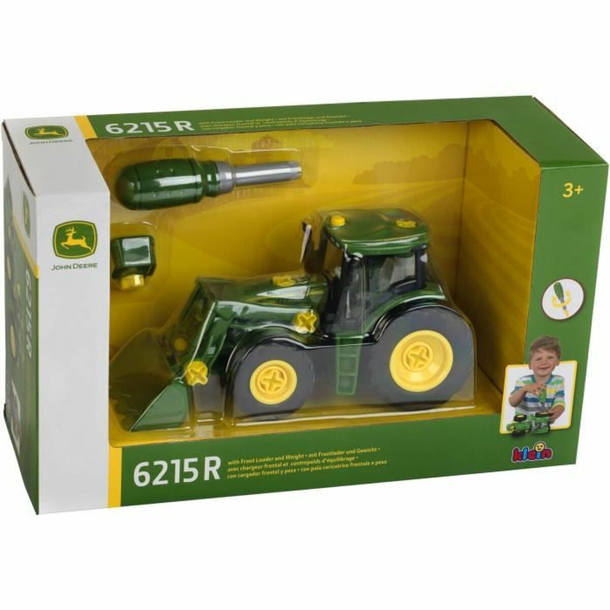 Set de construction Klein Blockables 1:24 Tracteur Vert - Jouets et jeux premium pour bébé