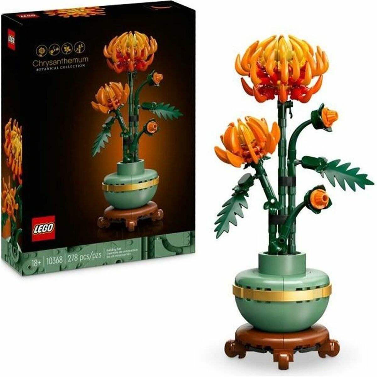 Set de construction Lego 10368 Chrysanthemum Flower Arrangement Multicouleur - Babycute