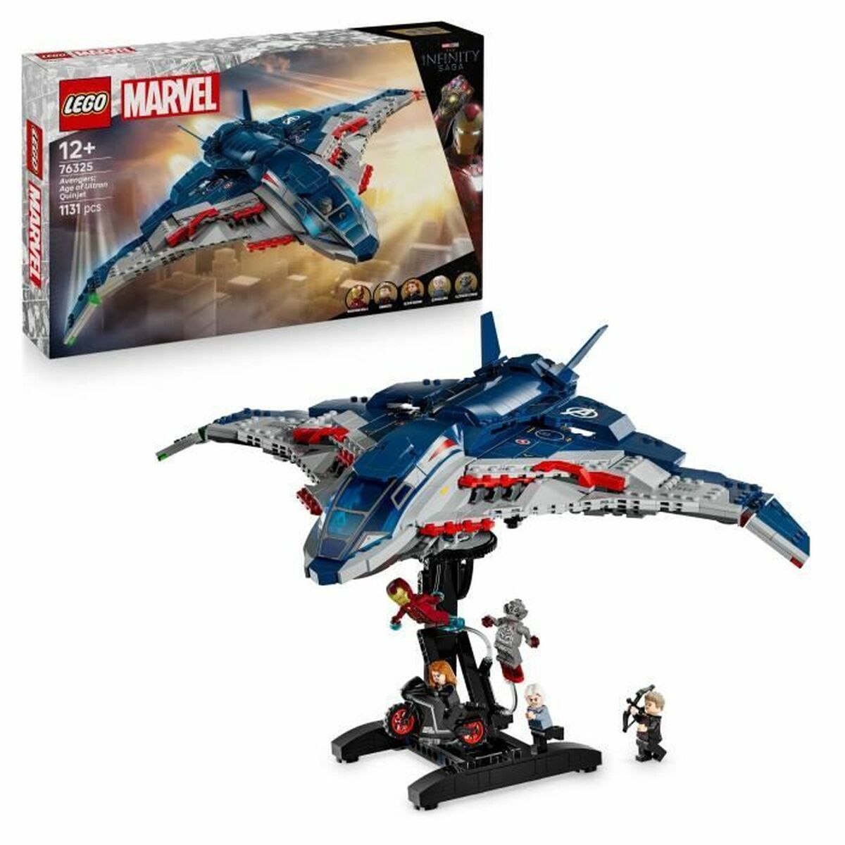Set de construction Lego 76325 Age of Ultron Quinjet 1131 Pièces - Jouets et jeux premium pour bébé