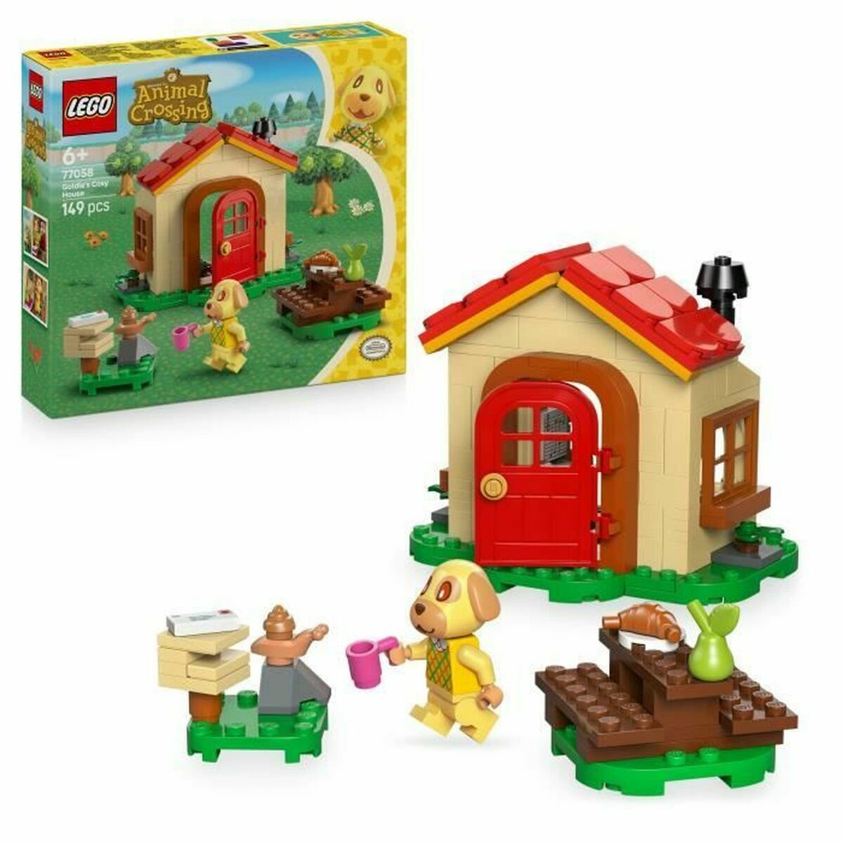 Set de construction Lego 77058 Animal Crossing Tere's cosy home 149 Pièces - Babycute