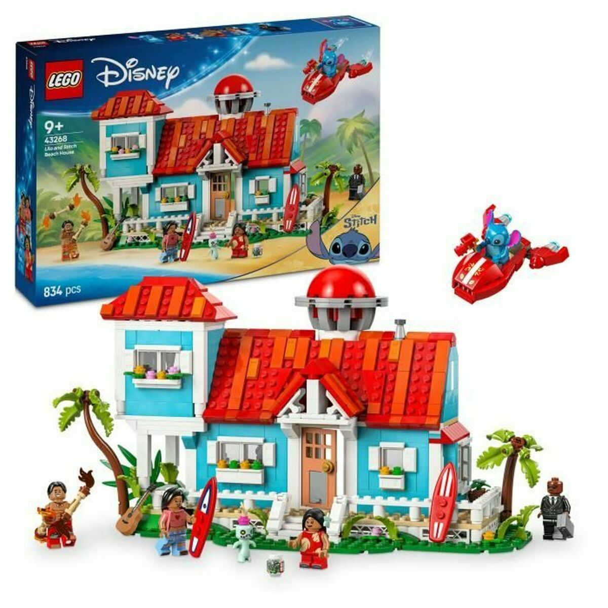 Set de construction Lego Disney Lilo & Stitch 43268 834 Pièces - Jouets et jeux premium pour bébé