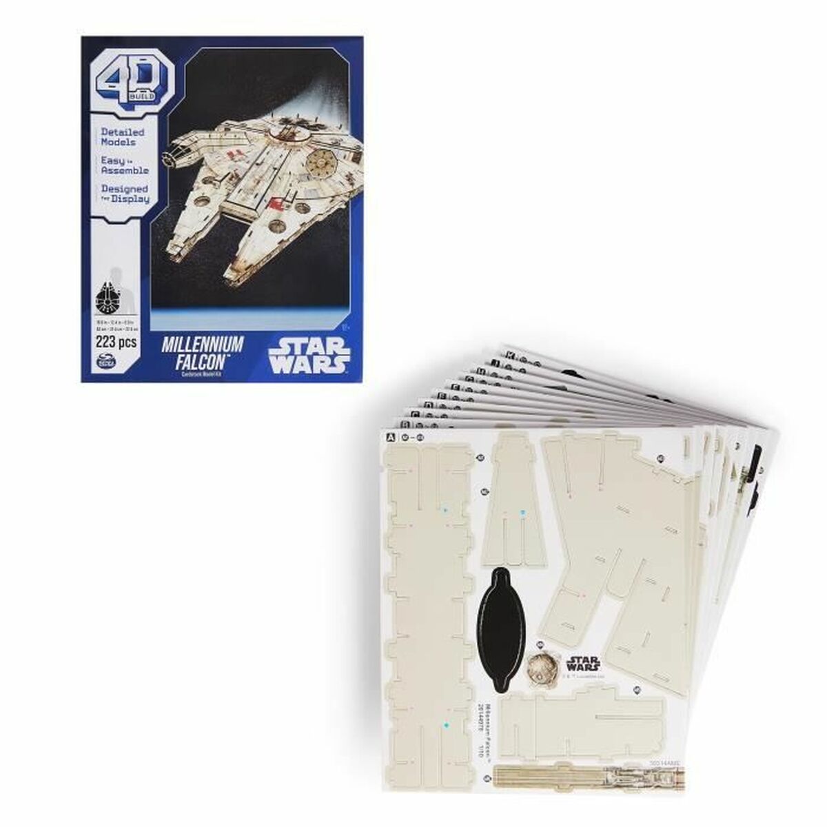 Set de construction Star Wars Millennium Falcon 223 piezas 43 x 31,4 x 22,4 cm Gris Multicouleur - Jouets et jeux premium pour bébé
