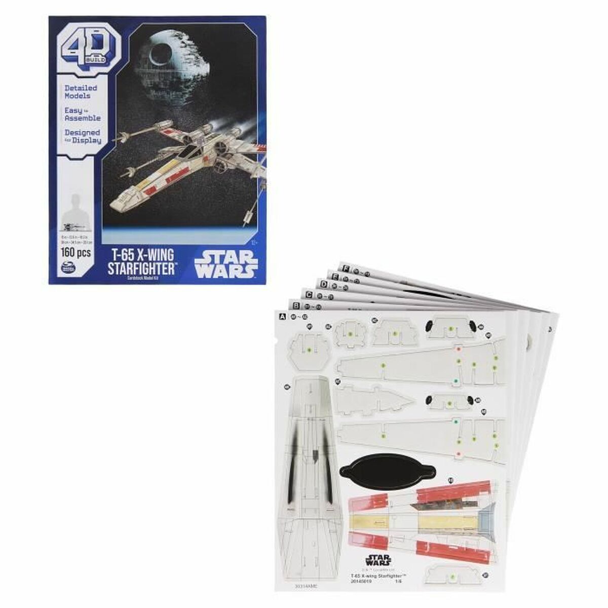 Set de construction Star Wars T-65 X-Wing Starfighter 160 Pièces 38 x 34,5 x 26 cm Multicouleur - Jouets et jeux premium pour bébé