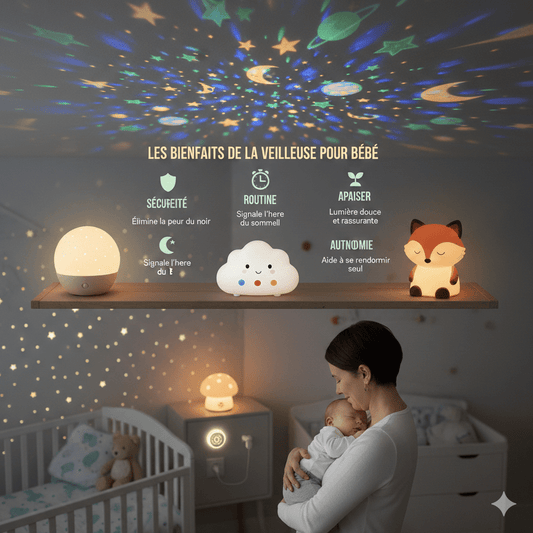 Veilleuse Musicale vs Veilleuse Classique : Que Choisir ? - Babycute