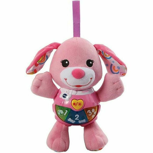 Animal de Compagnie Interactif Vtech Baby Chant' toutous Pink – Peluche Musicale Rose en Français - Babycute