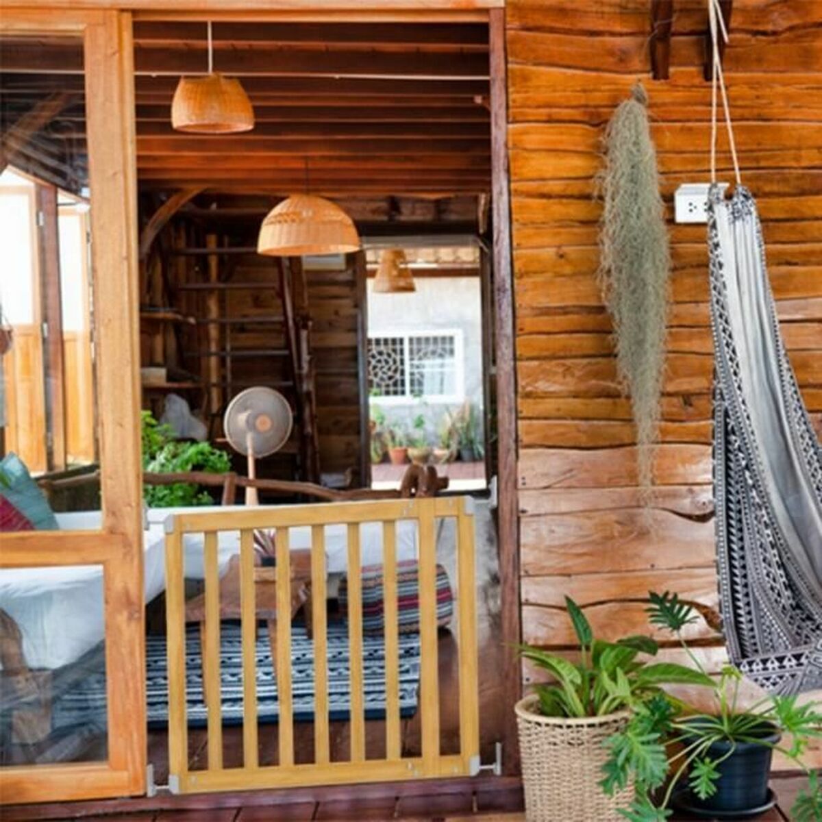 Barrière de sécurité Ingenuity Marron 76 - 91 cm - Babycute