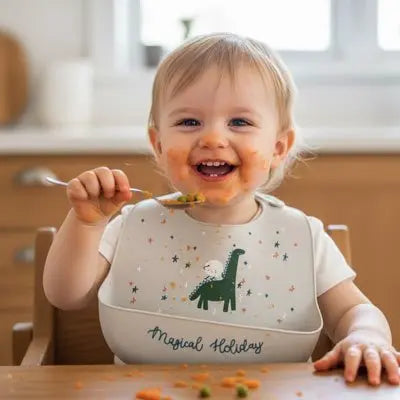 Bavoir silicone | Pratique & lavable - Babycute