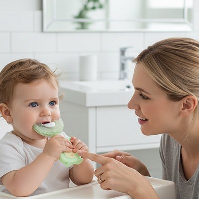 Brosse à dent bébé | Douce & Ergonomique - Babycute