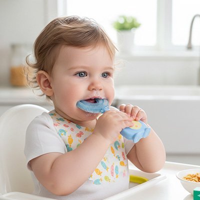 Brosse à dent bébé | Douce & Ergonomique - Babycute