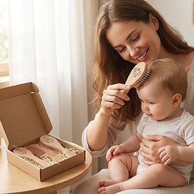 Brosse cheveux pour bebe | Ultra - Douce - Babycute