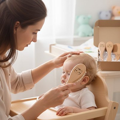 Brosse cheveux pour bebe | Ultra - Douce - Babycute