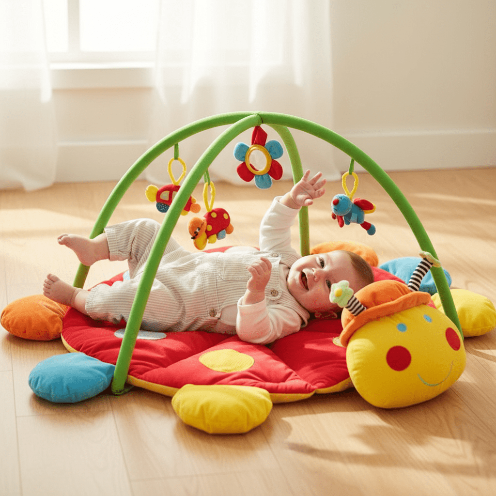 Centre d'activités Couverture Coccinelle 90 cm - Babycute