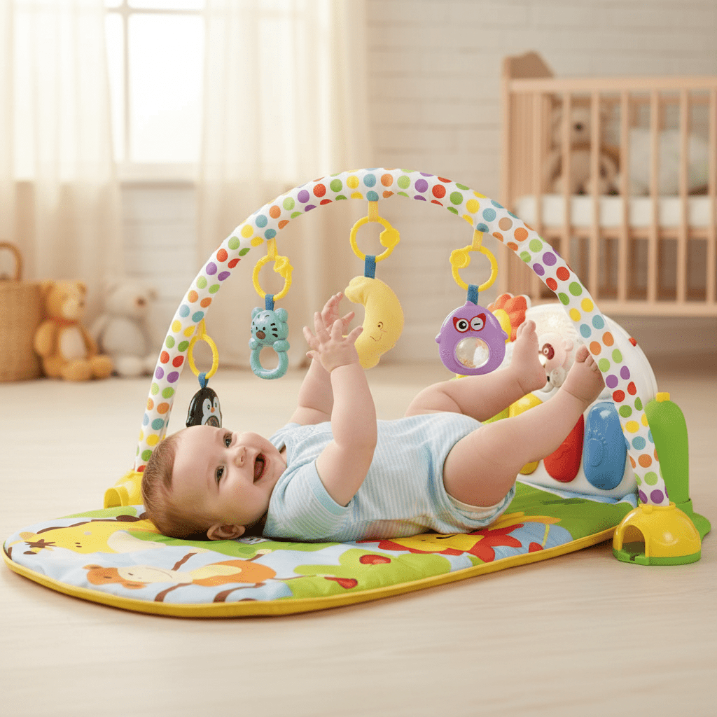Centre d'activités Couverture Piano interactif pour bébé 96 x 65 x 48 cm - Babycute
