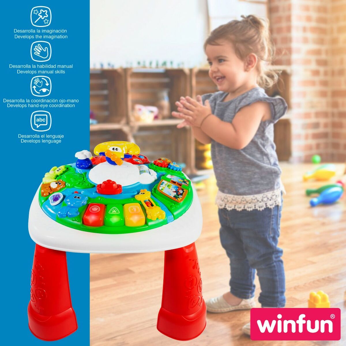 Centre d'activités Winfun 2 Unités 47 x 41 x 47 cm - Babycute
