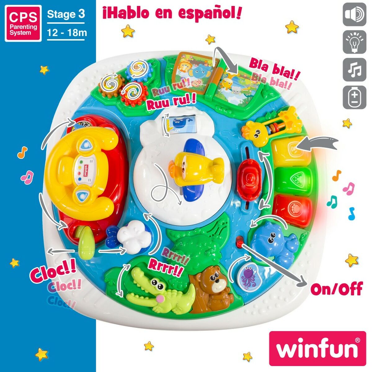 Centre d'activités Winfun 2 Unités 47 x 41 x 47 cm - Babycute