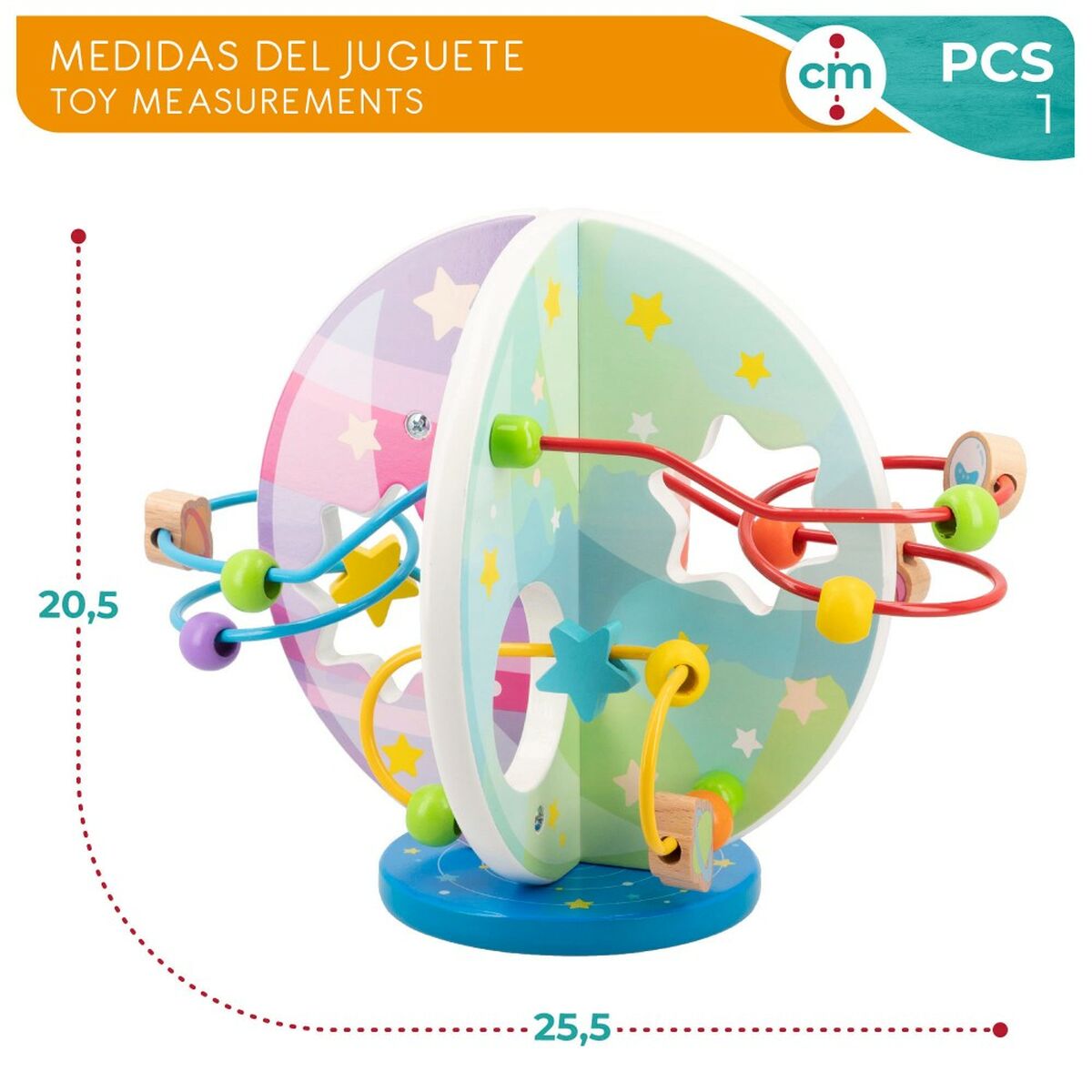 Centre d'activités Woomax 2 Unités 25,5 x 20,5 x 20 cm - Babycute