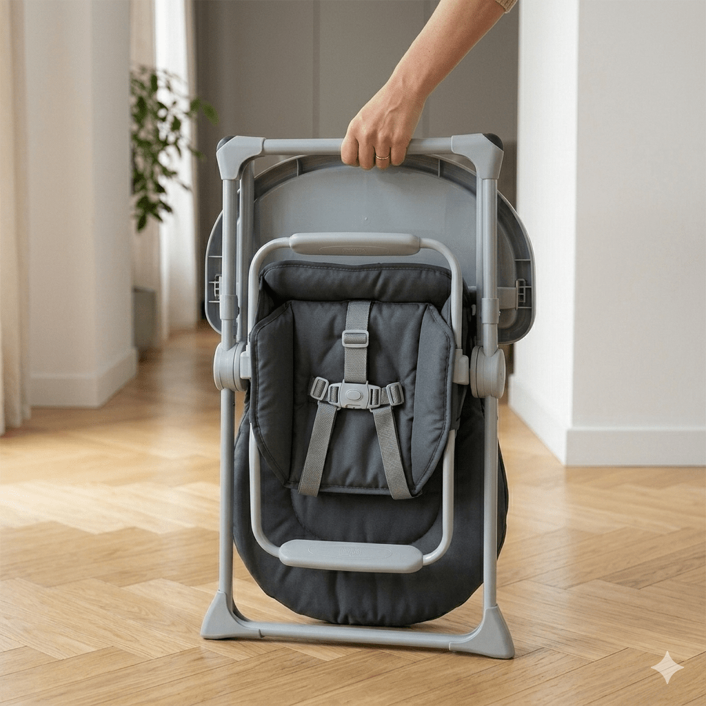 Chaise haute Bambisol Gris 4 Positions - Babycute