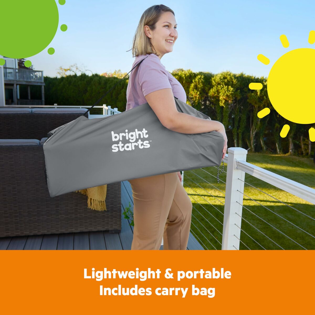 Chaise haute Bright Starts Pop N Dine Gris - Babycute