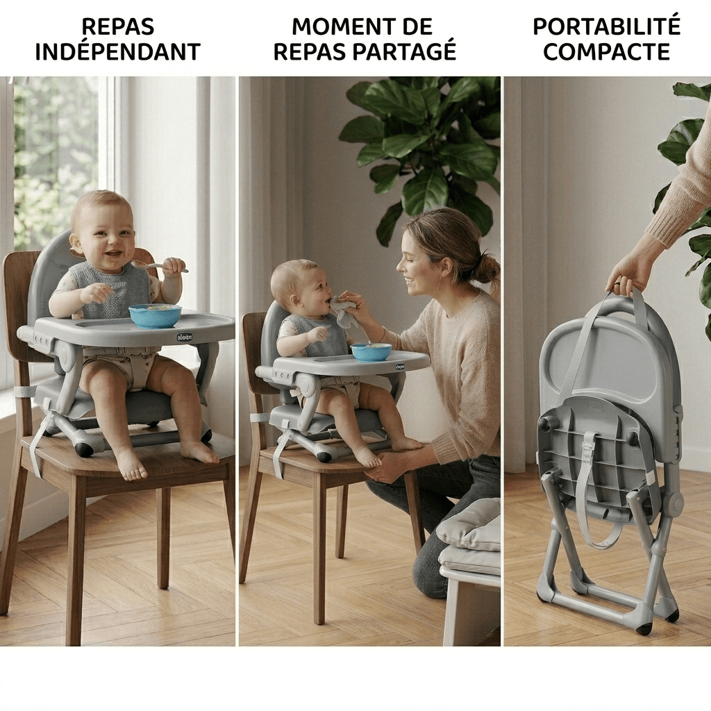 Chaise haute Chicco 5079340400000 Gris Plastique - Babycute