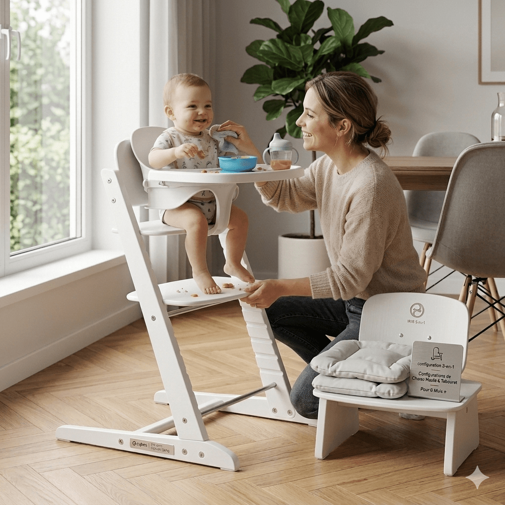 Chaise haute Cybex Blanc - Babycute