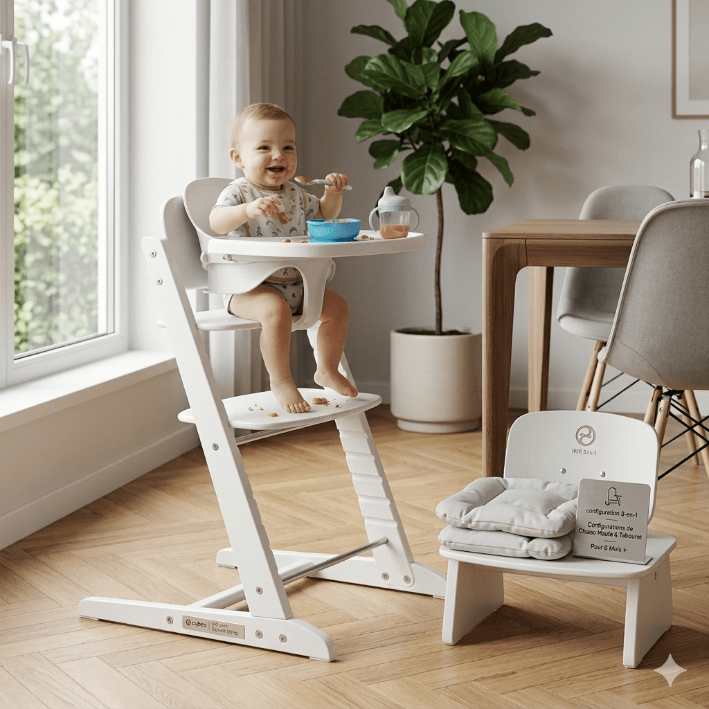 Chaise haute Cybex Blanc - Babycute