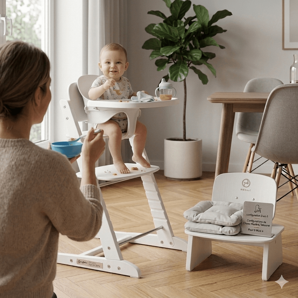 Chaise haute Cybex Blanc - Babycute