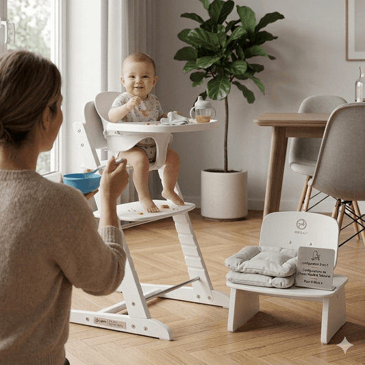 Chaise haute Cybex Blanc - Babycute