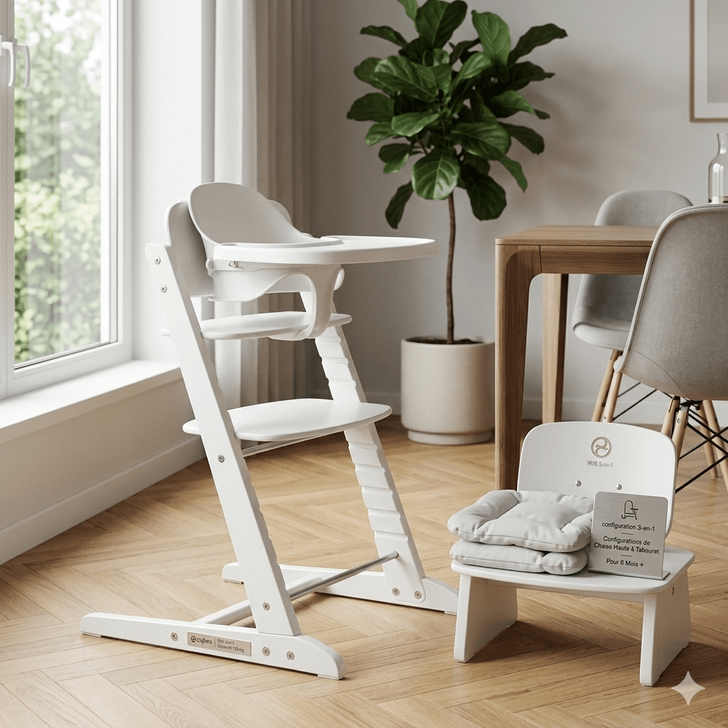 Chaise haute Cybex Blanc - Babycute
