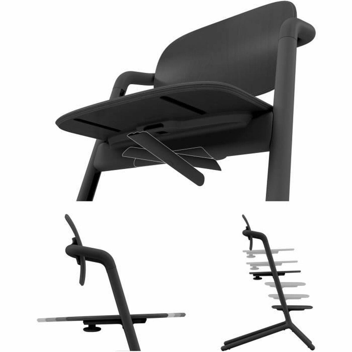 Chaise haute Cybex Noir - Babycute