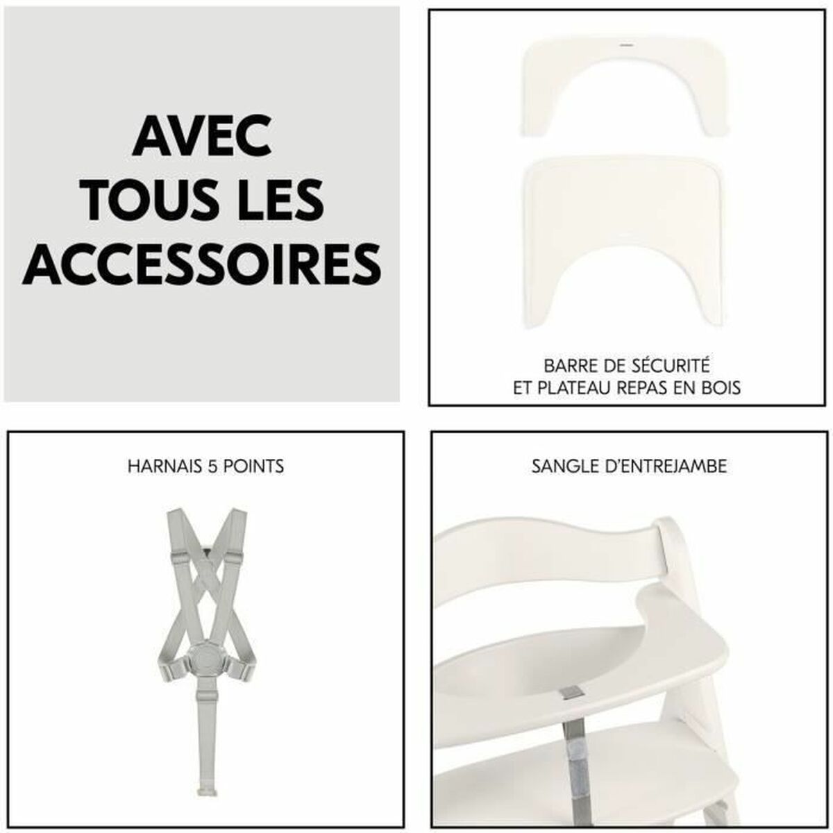 Chaise haute Hauck Noir - Babycute