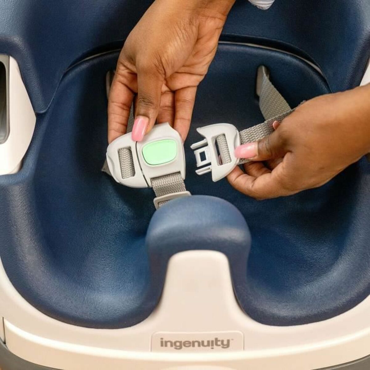 Chaise haute Ingenuity Bleu Caoutchouc - Babycute