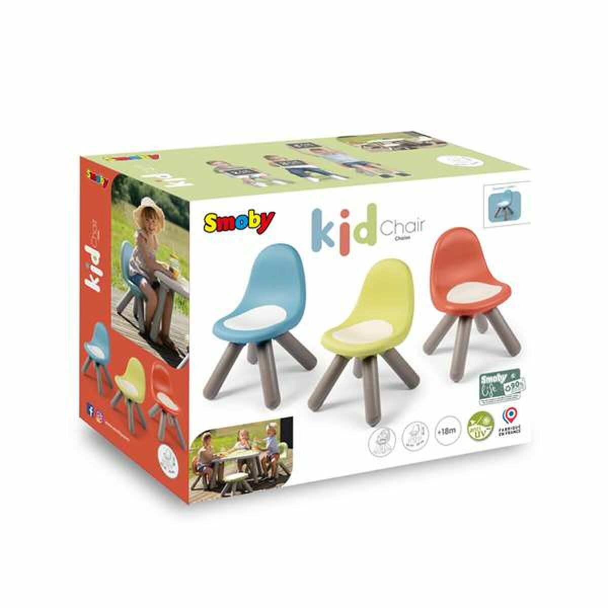 Chaise Smoby Life Kid Bleu Plastique - Babycute