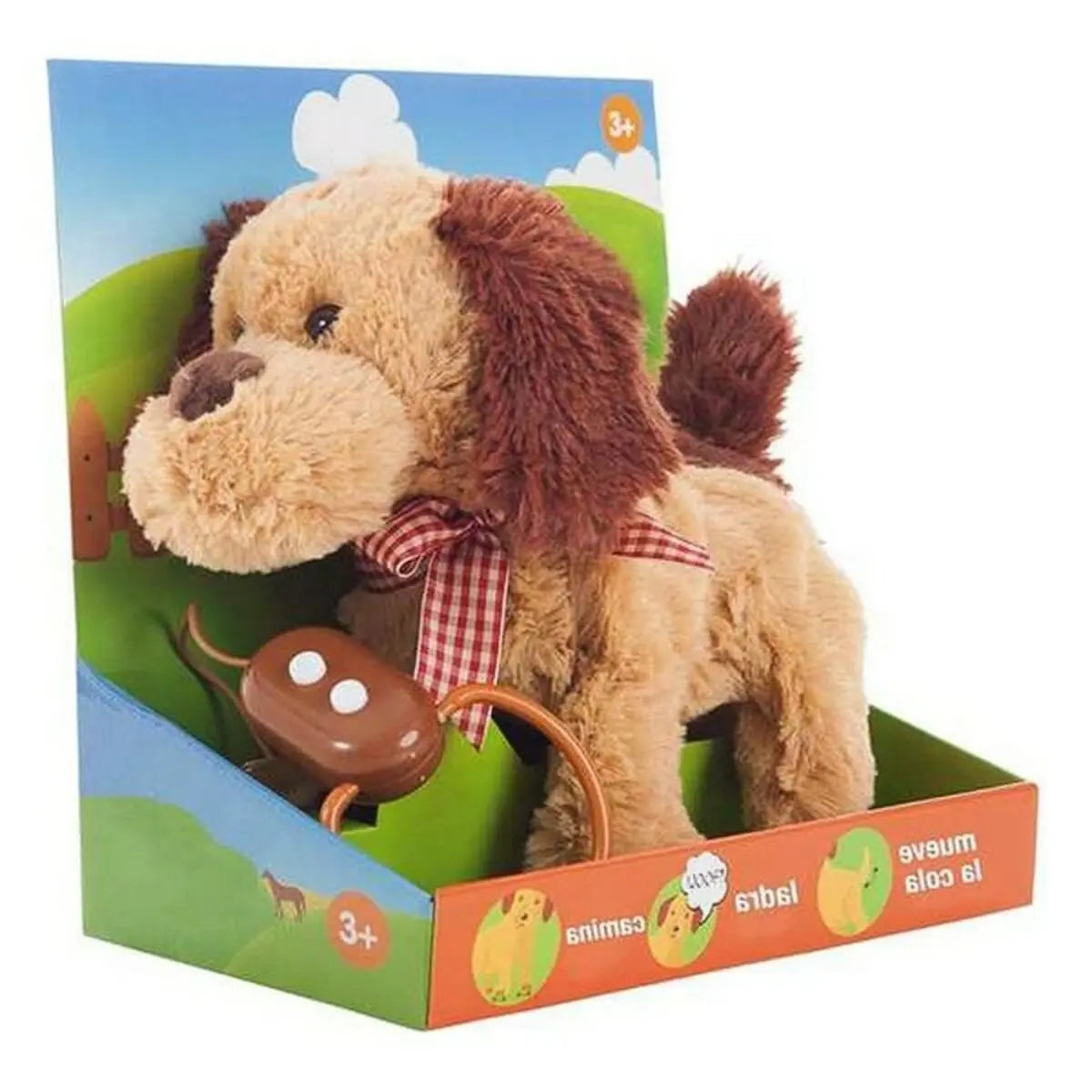 Chien en peluche Marron 22 cm - Jouets et jeux, Peluches premium pour bébé