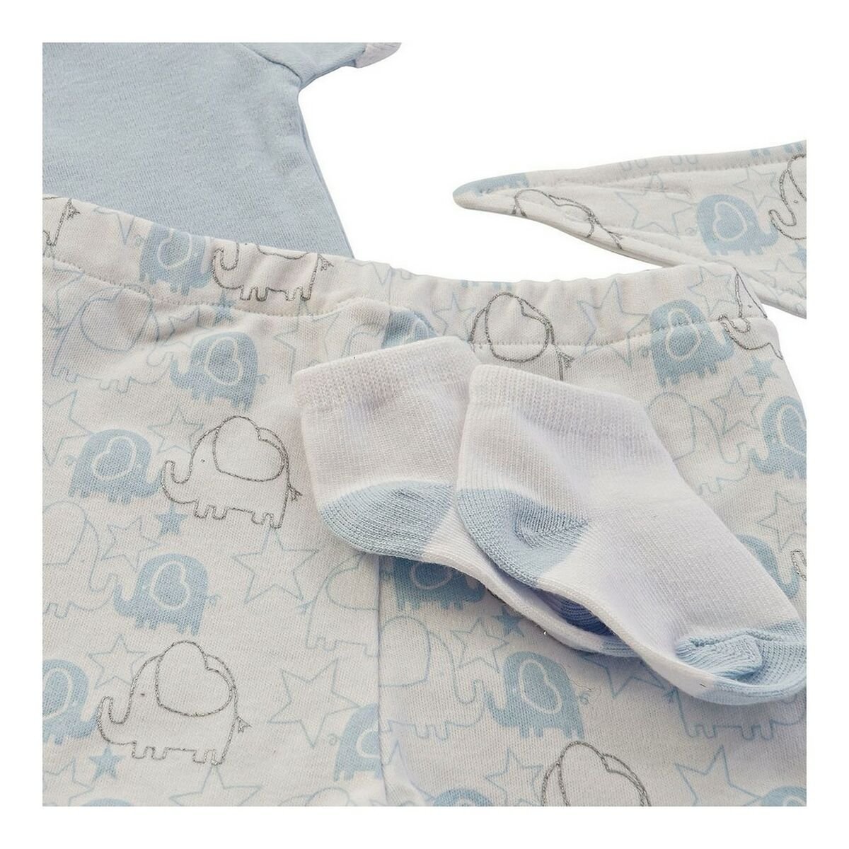 Coffret Bébé DKD Home Decor BE - 180261 Bleu Blanc Rose (2 Unités) - Babycute