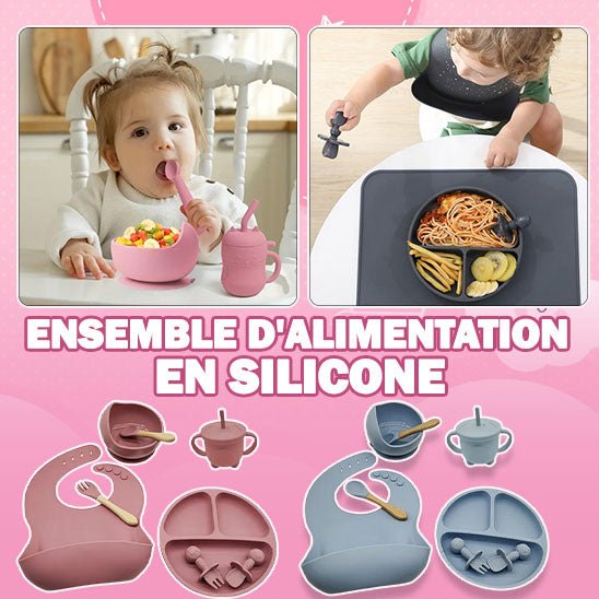Ensemble de vaisselle en Silicone - Babycute