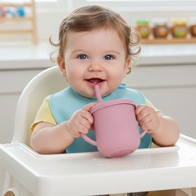 Gobelet bébé antifuite | Ergonomique apprentissage autonomie - Babycute