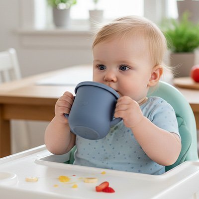 Gobelet bébé antifuite | Ergonomique apprentissage autonomie - Babycute