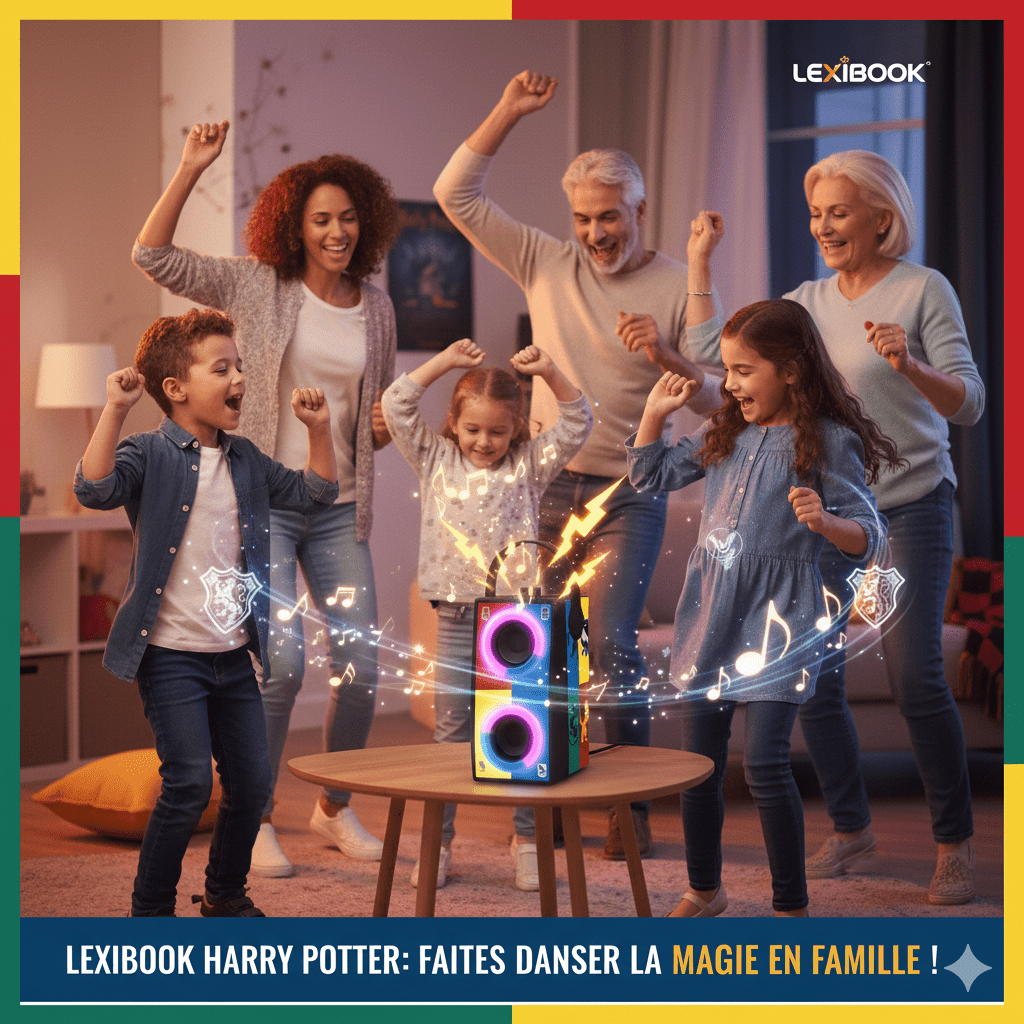 Haut-parleur Bluetooth Karaoké Harry Potter Lexibook – Effets Lumineux & Micro Inclus - Jouets et jeux, Apprentissage et éducation premium pour bébé